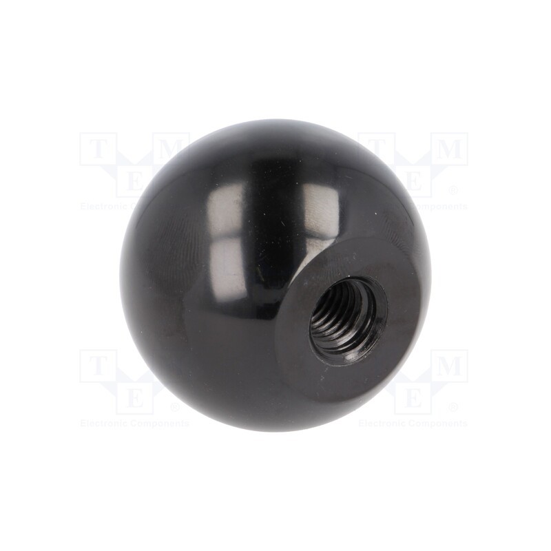 1 pcs x ELESA+GANTER - DIN319-KU-50-M12-C - Ball knob, Ø: 50mm, Int.thread: M12, 21mm