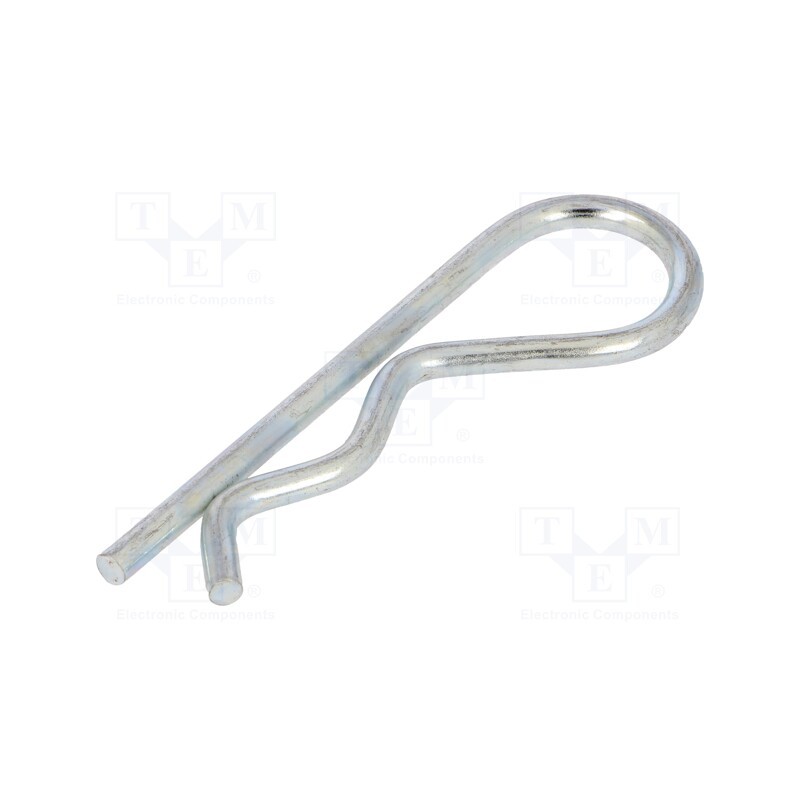 1 pcs x ELESA+GANTER - GN 1024-ST-5-E - Cotter pin, zinc-plated steel, Ø: 5mm, L: 102mm, Shaft dia: 20÷28mm