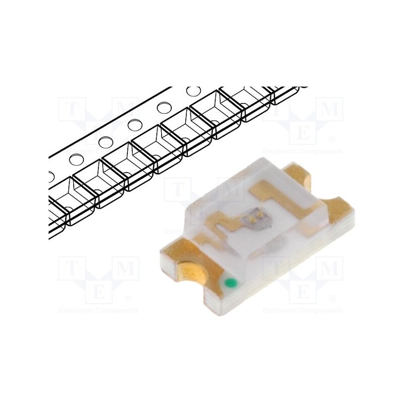 5 pcs x LUCKYLIGHT - LL-S150BC-B4-1B - LED, SMD, 1206, blue, 14÷22mcd, 3.2x1.6x1.1mm, 120°, 3.5÷4V, 20mA