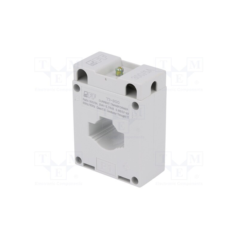 1 pcs x F&F - TI-300-5 - Current transformer, TI, I AC: 300A, 5VA, IP20, Isec.wind.1: 5A