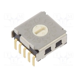 1 pcs x OMRON OCB - A6KSV164RF - Encoding switch, Pos: 16, SMD, DC load @R: 0.025A/24VDC, 100MΩ