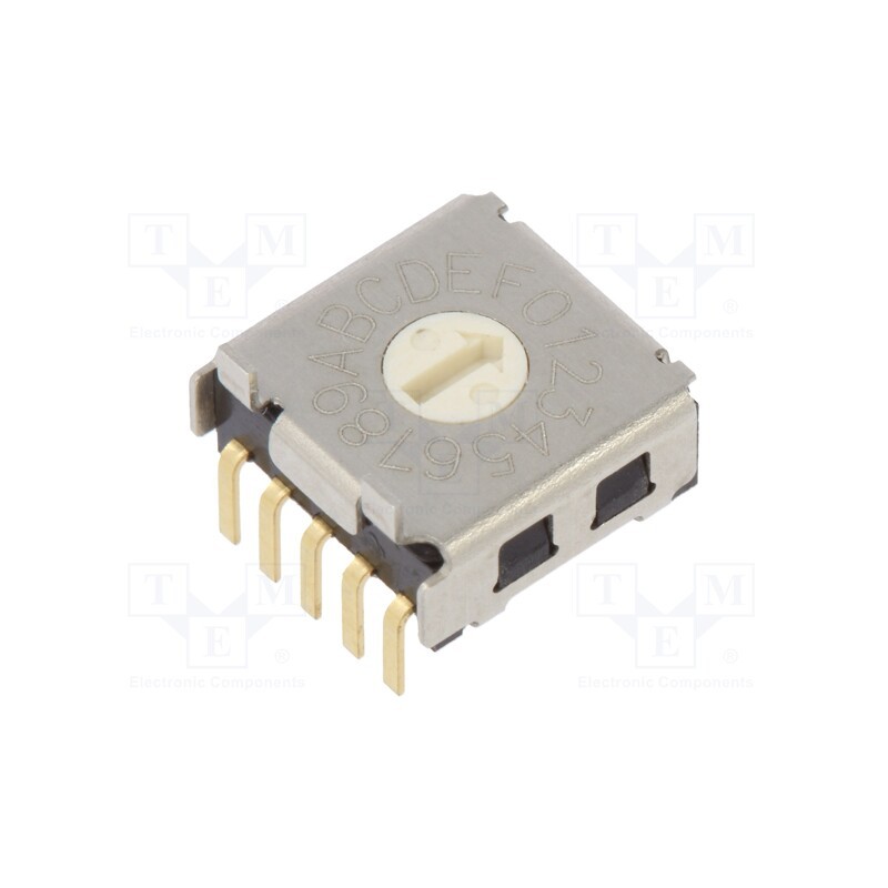 1 pcs x OMRON OCB - A6KSV164RF - Encoding switch, Pos: 16, SMD, DC load @R: 0.025A/24VDC, 100MΩ