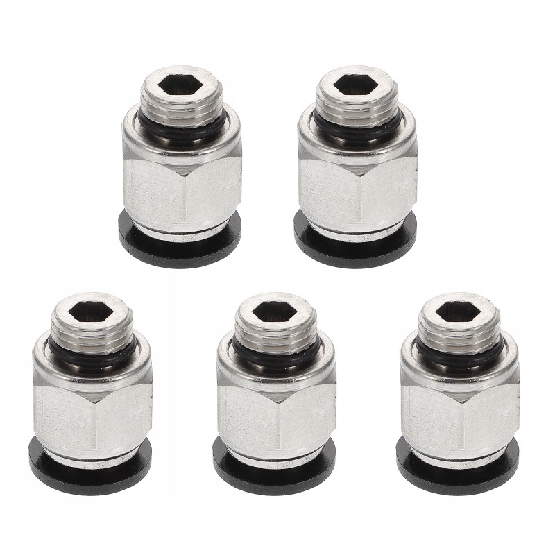 Pneumatic connection fittings push air line 5 pcs