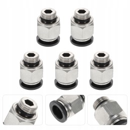 Pneumatic connection fittings push air line 5 pcs