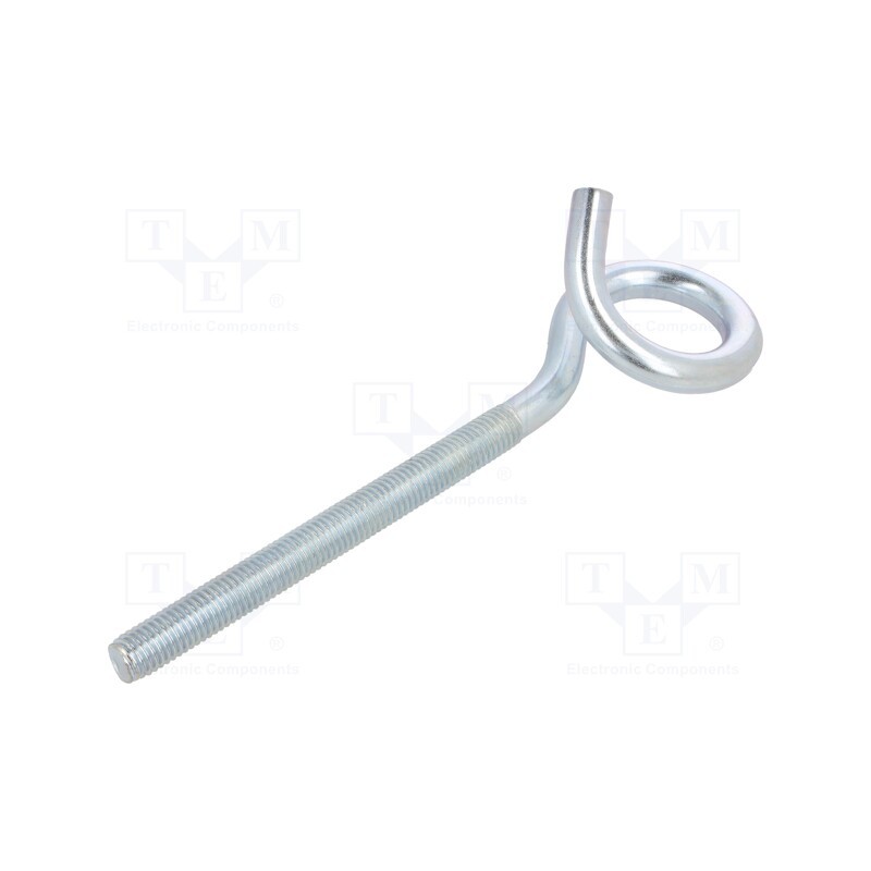 1 pcs x DROMET - HOH12200 - Hook, ring, steel, zinc, 200mm