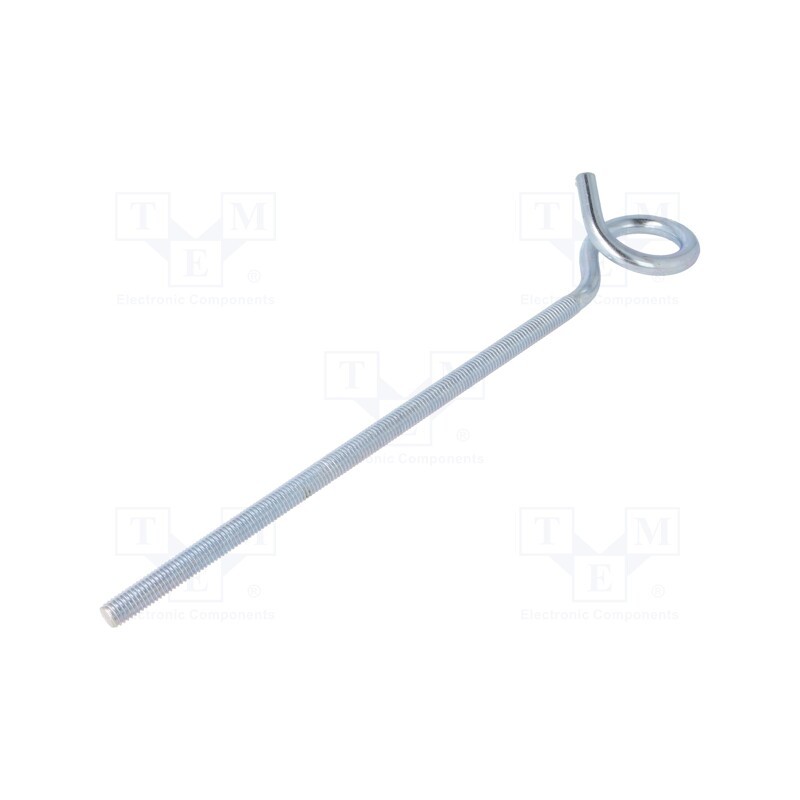 1 pcs x DROMET - HOH10300 - Hook, ring, steel, zinc, 300mm