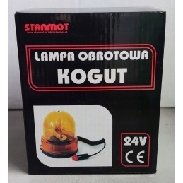 Warning beacon lamp 24v, orange, magnet