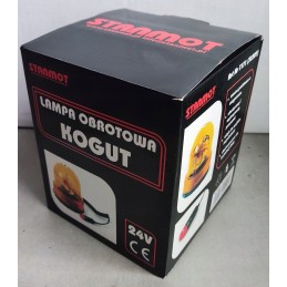 Warning beacon lamp 24v, orange, magnet