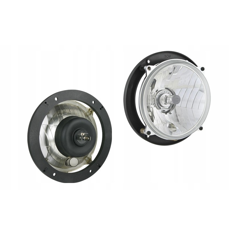 H4 headlight, assorted with bulb and gasket