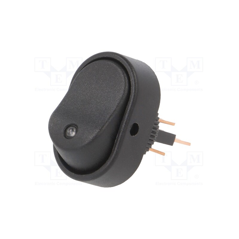 1 pcs x SWITCH COMPONENTS - RD2-1A-DC-1-UL - ROCKER, SPST, Pos: 2, ON-OFF, 30A/12VDC, blue, LED, Rcont max: 50mΩ