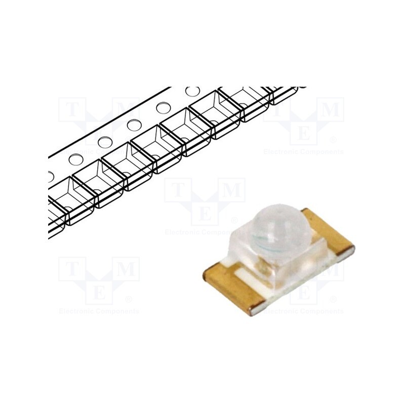 5 pcs x OPTOSUPPLY - OSG5120641E - LED, SMD, 1206, green, 2000÷2500mcd, 3.2x1.6x1.8mm, 35°, 2.8÷3.4V
