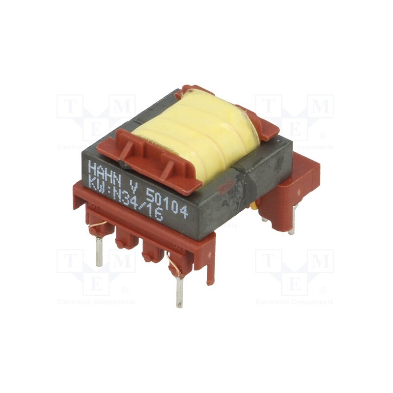 1 pcs x HAHN - V50104 - Transformer: impulse, 12V, 3.3V, power supply, 21.5x18x13.8mm, 5W