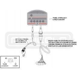 Hydraulic distributor 6z50 6xa1 24v pan badestnost
