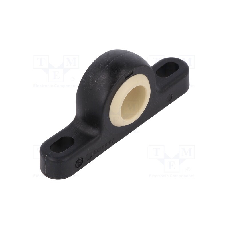 1 pcs x IGUS - KSTM-06 - Bearing: pillow block, Øint: 6mm, lubricant-free, Base dim: 43x7mm