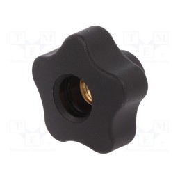1 pcs x ELESA+GANTER - VCT.40 FP-M10 - Knob, Ø: 40mm, Int.thread: M10, 18mm, H: 27mm, technopolymer PP