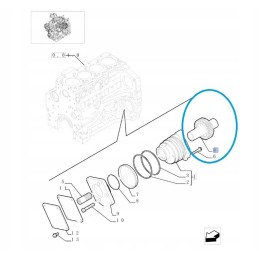 Drive shaft new holland tla 504078702
