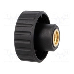 1 pcs x ELESA+GANTER - 6721 - Knob, Ø: 32mm, Int.thread: M8, 10mm, H: 22mm, polyamide, knurled