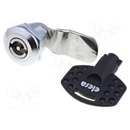 1 pcs x ELESA+GANTER - CQ/A-M22X1,5-45-24 - Lock, zinc alloy, 24mm, nickel, Actuator material: steel