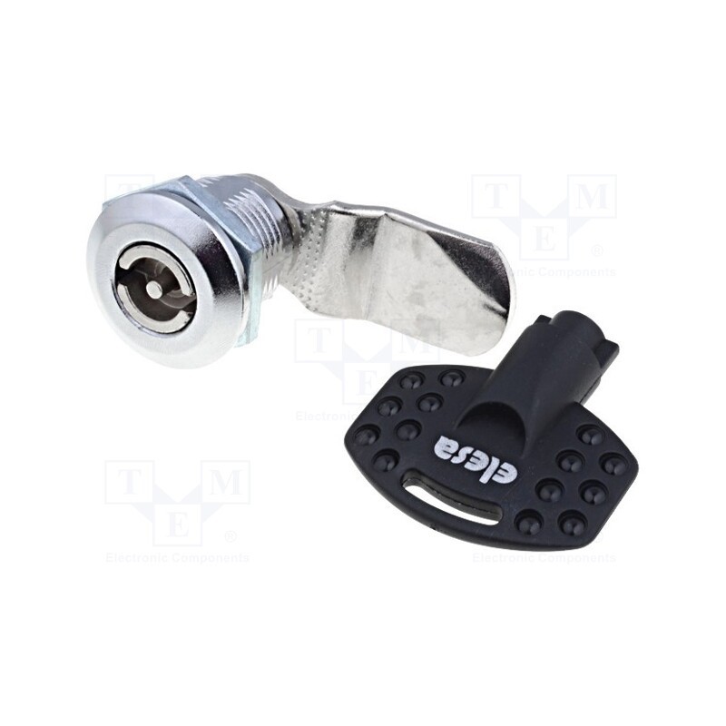 1 pcs x ELESA+GANTER - CQ/A-M22X1,5-45-24 - Lock, zinc alloy, 24mm, nickel, Actuator material: steel