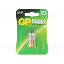 1 set x GP - 25A-U2 - Battery: alkaline, 1.5V, AAAA, non-rechargeable, 2pcs.