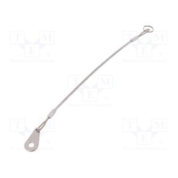 1 pcs x ELESA+GANTER - GN 111.2-200-14-B-TR - Retaining cable, Plating: PVC, stainless steel, 200mm