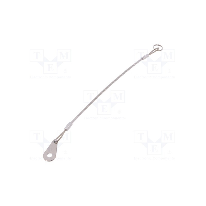 1 pcs x ELESA+GANTER - GN 111.2-200-14-B-TR - Retaining cable, Plating: PVC, stainless steel, 200mm