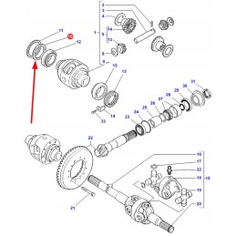 3428722m1 front axle drive distance 0 1 mm