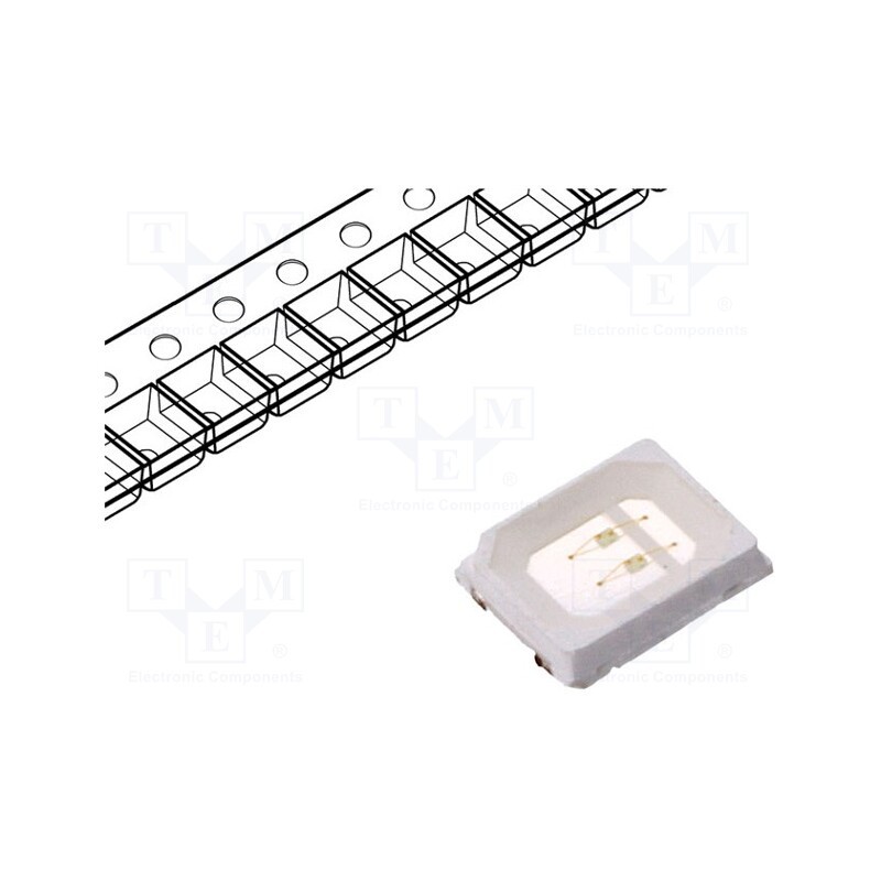 5 pcs x OPTOSUPPLY - OSG42835C1H-60MA - LED, SMD, 2835, green, 10÷15lm, 2.8x3.5x0.85mm, 120°, 2.8÷3.4V, 60mA