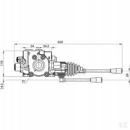 Mikrus sectional hydraulic distributor, 8 actions