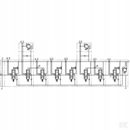 Mikrus sectional hydraulic distributor, 8 actions