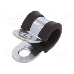 1 pcs x MPC INDUSTRIES - LKD11120 - Fixing clamp, ØBundle : 11mm, W: 20mm, steel, Cover material: EPDM