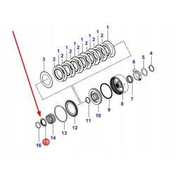 3699434m1 metal clutch ring