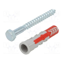 1 pcg x FISCHER - 538248 - Plastic anchor, with screw, 12x60, DUOPOWER, 10pcs, 12mm