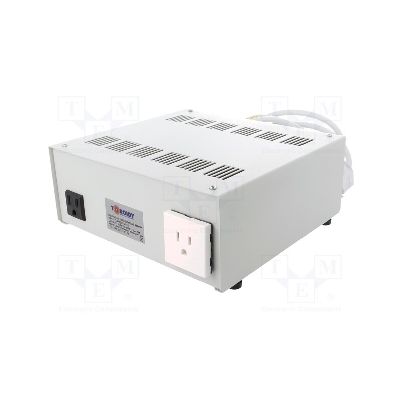1 pcs x TOROIDY - ATS2500VA-230/110V U+UMS - Autotransformer, 230VAC, Power: 2500VA, Usec.1: 115V
