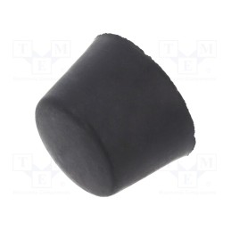 1 pcs x ELESA+GANTER - DVB.7-25-17-M6-70 - Vibroisolation foot, Ø: 25mm, Shore hardness: 70±5, 454N, 107N/mm