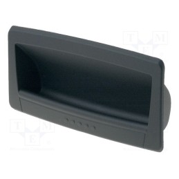 1 pcs x ELESA+GANTER - EPR.90-PF-C1 - Holder, technopolymer PA, black, L: 50mm, W: 90mm, F2: 0.5kN, D: 17mm