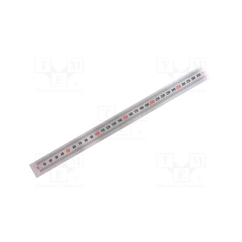 1 pcs x ELESA+GANTER - GN 711-KUS-1000-W-L - Ruler, figures horizontally arranged,self-adhesive, W: 11mm