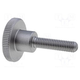1 pcs x ELESA+GANTER - DIN 464-M5-20-NI - Knob, Ø: 20mm, Ext.thread: M5, 20mm, H: 11.5mm, stainless steel