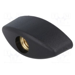 1 pcs x ELESA+GANTER - 8458 - Knob wing, Int.thread: M8, 14mm, H: 17mm, polyamide, W: 40mm