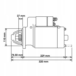 Starter New Holland 5801441814 12v 3 0kw cargo