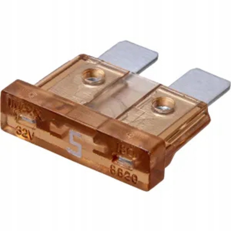 Blade fuse 5A, light brown, set of 10 pcs