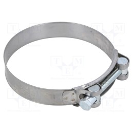 1 pcs x MPC INDUSTRIES - S2113 - T-bolt clamp, W: 24mm, Clamping: 113÷121mm, chrome steel AISI 430