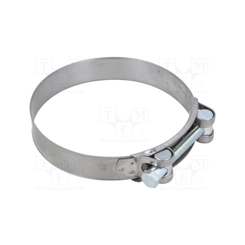 1 pcs x MPC INDUSTRIES - S2113 - T-bolt clamp, W: 24mm, Clamping: 113÷121mm, chrome steel AISI 430