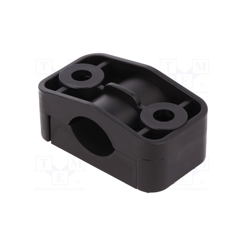 1 pcs x ROZTOCZE - 4.460.001 - Fixing clamp, Cable P-clips, ØBundle : 17÷27mm, polyamide, black