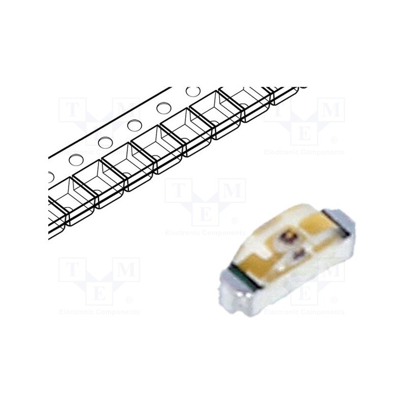 5 pcs x LITEON - LTST-S220KGKT - LED, SMD, 0804, green, 18÷35mcd, 2.1x1x0.6mm, 130°, 2÷2.4V, 20mA