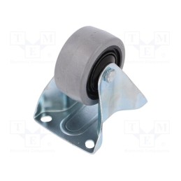 1 pcs x RADER - TPE-POGES 80K1 - Transport wheel, Ø: 80mm, W: 36mm, H: 105mm, rigid, 150kg, rubber