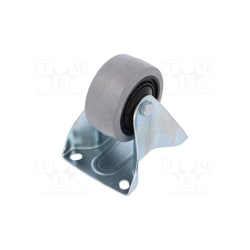 1 pcs x RADER - TPE-POGES 80K1 - Transport wheel, Ø: 80mm, W: 36mm, H: 105mm, rigid, 150kg, rubber