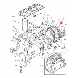 Pierscien simering massey ferguson 1447691m1 bepco
