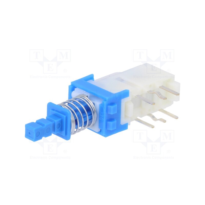 1 pcs x ALPS - SPUN191600 - Switch: push-button, Pos: 2, DPDT, 0.1A/30VDC, OFF-ON, THT, SPUN