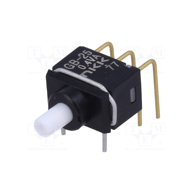 1 pcs x NKK SWITCHES - GB25AH - Switch: push-button, Pos: 2, DPDT, 0.01A/28VAC, 0.01A/28VDC, 500MΩ